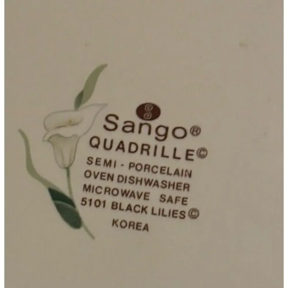 Sango plates do